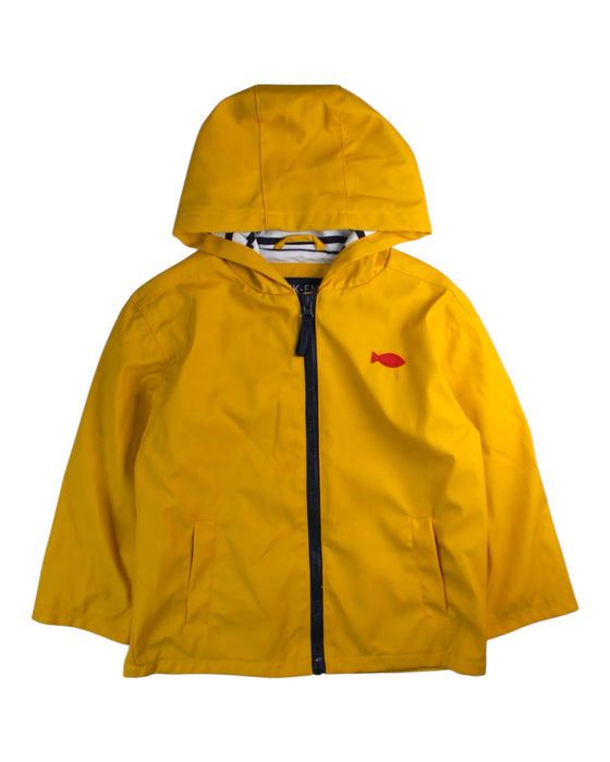 A Yellow Rain Jackets from Week-end a la Mer in size 4T for neutral. (Front View)