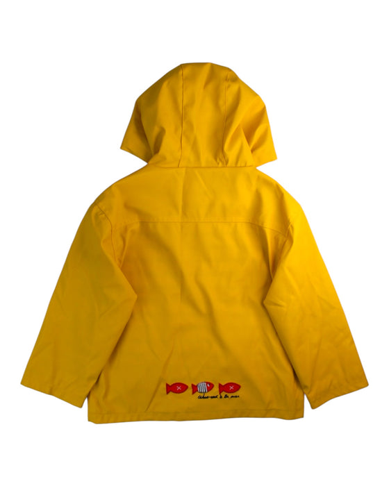 A Yellow Rain Jackets from Week-end a la Mer in size 4T for neutral. (Back View)