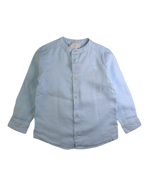 A Blue Long Sleeve Shirts from Jacadi in size 5T for boy. (Front View)