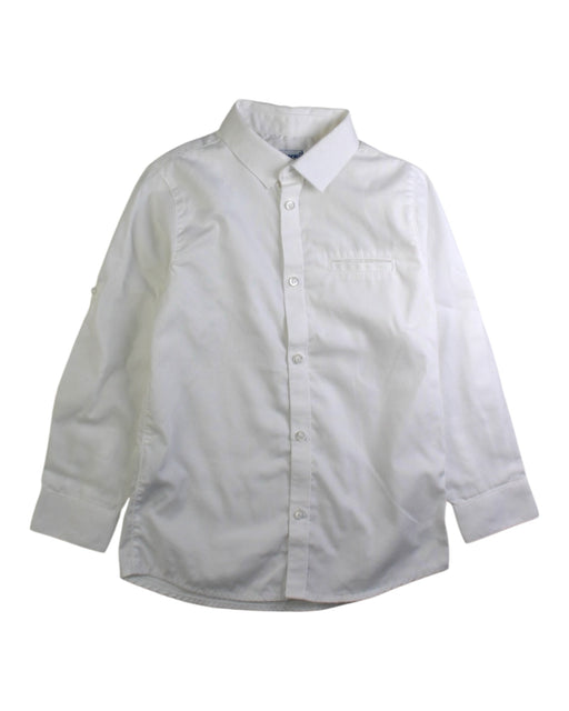 A White Long Sleeve Shirts from Mayoral in size 4T for boy. (Front View)