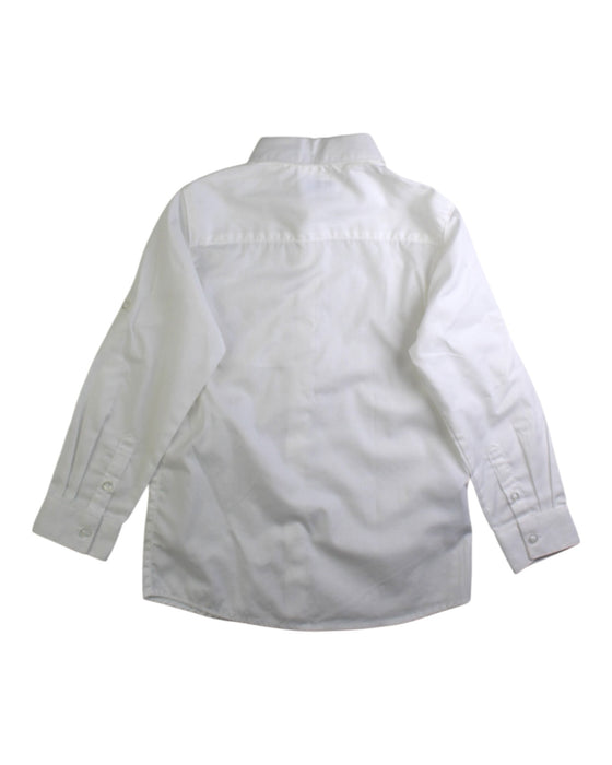 A White Long Sleeve Shirts from Mayoral in size 4T for boy. (Back View)