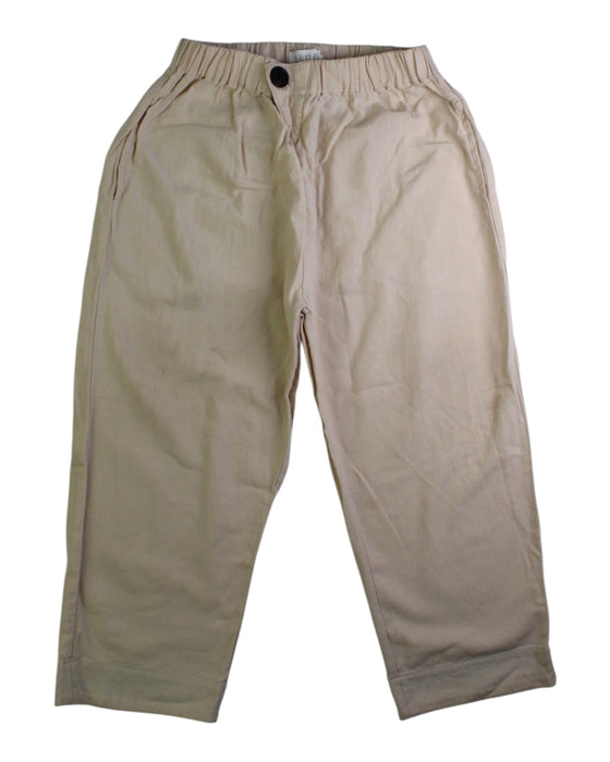 A Beige Casual Pants from Naomi Wear in size 5T for boy. (Front View)
