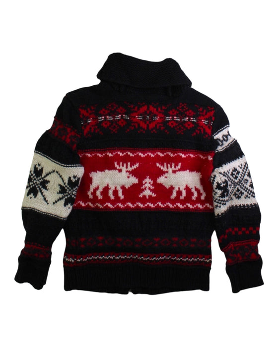 A Black Zippered Sweatshirts from Polo Ralph Lauren in size 5T for boy. (Back View)