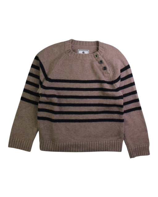 A Beige Knit Sweaters from Jacadi in size 4T for boy. (Front View)