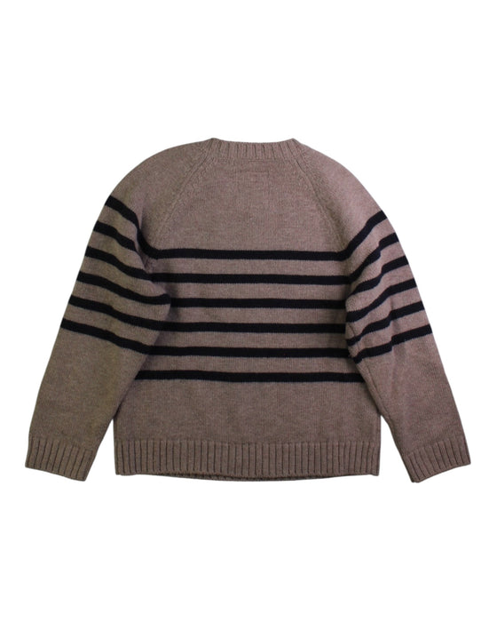 A Beige Knit Sweaters from Jacadi in size 4T for boy. (Back View)