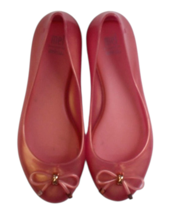 A Pink Flats from Melissa in size 7Y for girl. (Back View)
