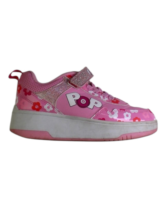 A Pink Sneakers from Heelys in size 9Y for girl. (Front View)