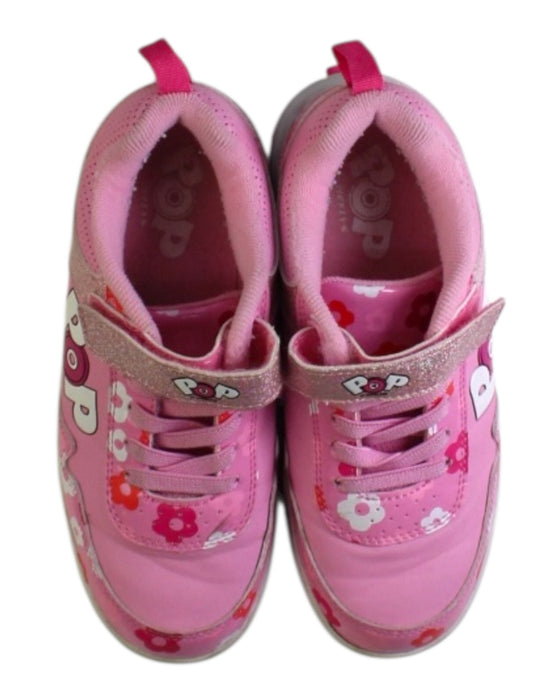 A Pink Sneakers from Heelys in size 9Y for girl. (Back View)