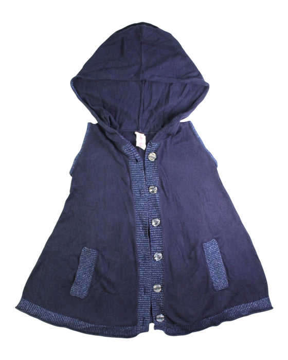 A Navy Vests from Juliet & the Band in size 6T for girl. (Front View)