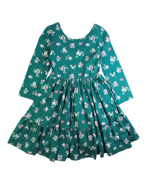 A Green Long Sleeve Dresses from Janie & Jack in size 7Y for girl. (Front View)