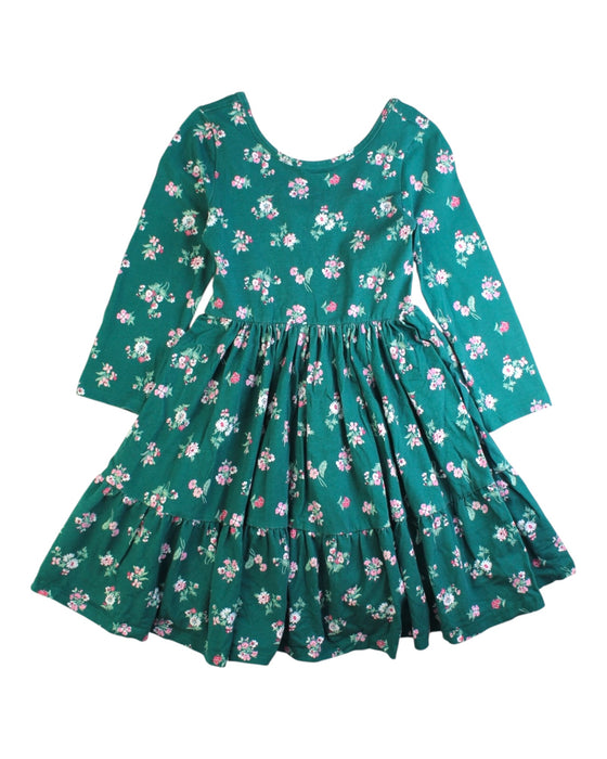 A Green Long Sleeve Dresses from Janie & Jack in size 7Y for girl. (Front View)