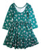 A Green Long Sleeve Dresses from Janie & Jack in size 7Y for girl. (Back View)