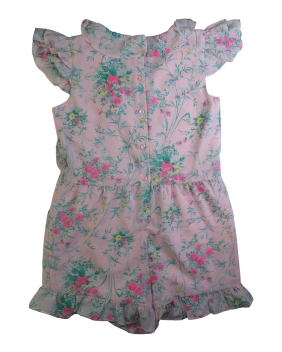 A Pink Sleeveless Rompers from Janie & Jack in size 8Y for girl. (Back View)