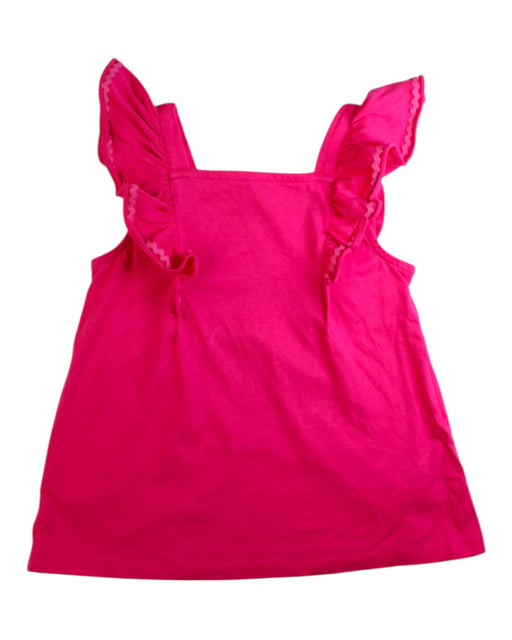 A Pink Sleeveless Tops from Janie & Jack in size 8Y for girl. (Front View)