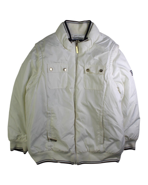 A White Lightweight Jackets from Nicholas & Bears in size 8Y for boy. (Front View)