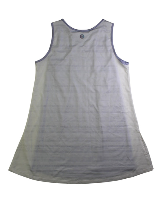 A Purple Sleeveless Dresses from Moody Tiger in size 7Y for girl. (Back View)