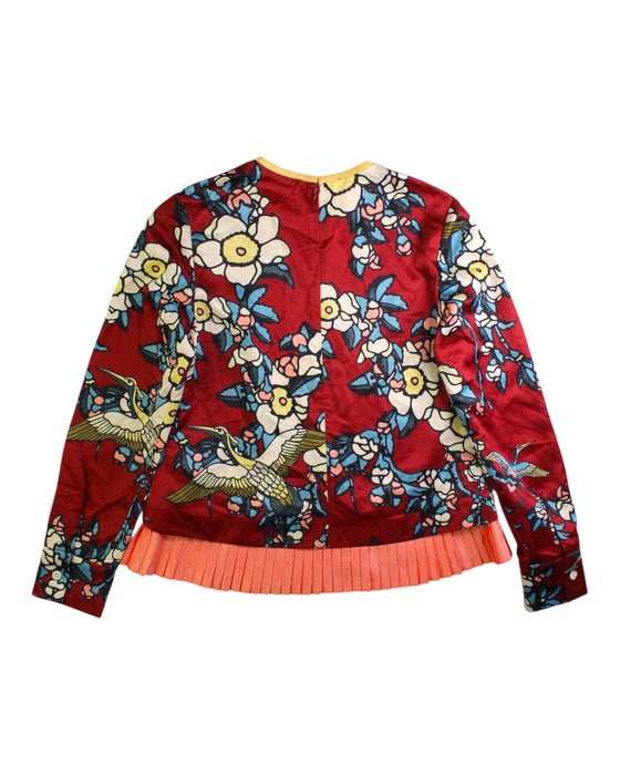 A Red Long Sleeve Tops from DSquared2 in size 8Y for girl. (Back View)