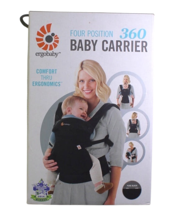 A Black Baby Carriers from Ergobaby in size 0-3M for neutral. (Back View)