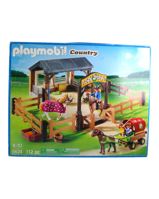 A Blue Lego & Building Blocks from Playmobil in size 4T for neutral. (Front View)