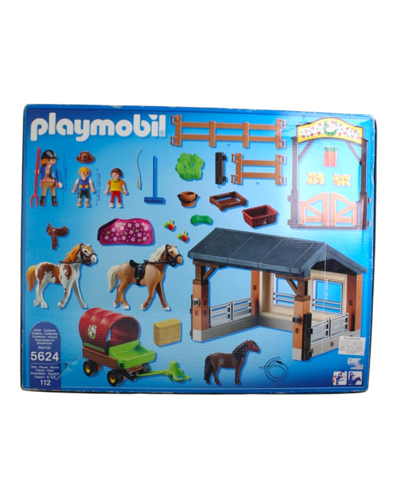 A Blue Lego & Building Blocks from Playmobil in size 4T for neutral. (Back View)