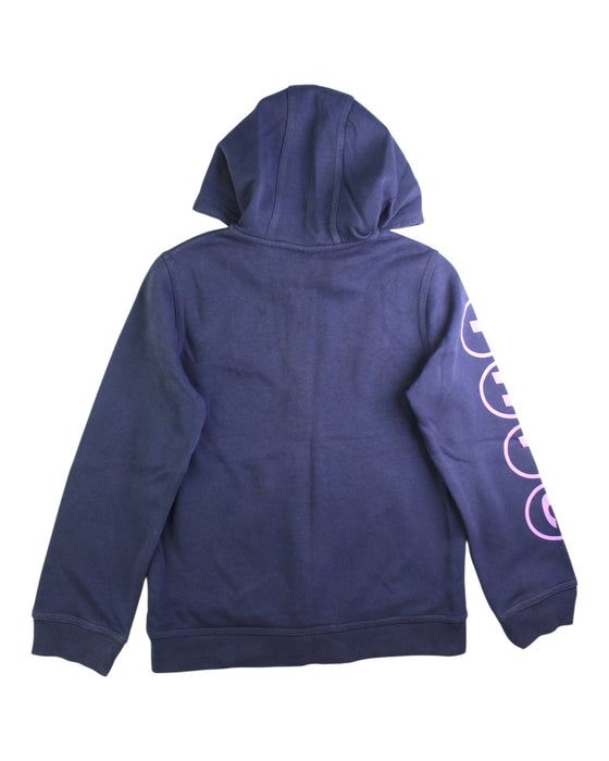 A Navy Zippered Sweatshirts from Nike in size 7Y for girl. (Back View)