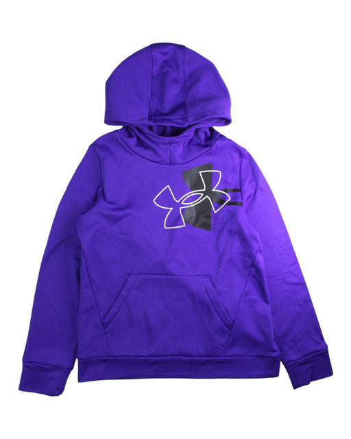 A Purple Hooded Sweatshirts from Under Armour in size 10Y for neutral. (Front View)