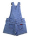 A Blue Overall Shorts from Seed in size 2T for neutral. (Back View)