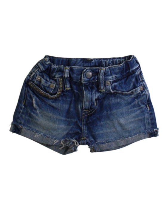A Blue Shorts from Joey Hysteric in size 2T for girl. (Front View)