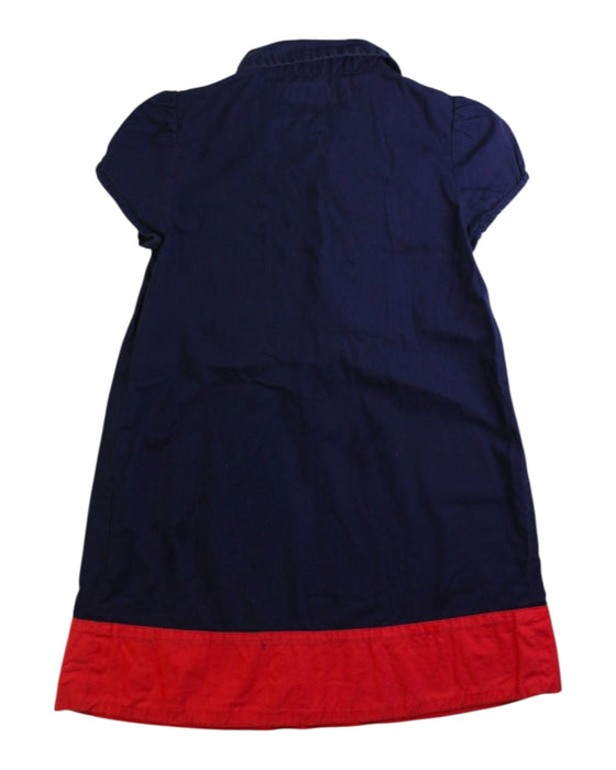 A Navy Short Sleeve Dresses from Tommy Hilfiger in size 3T for girl. (Back View)
