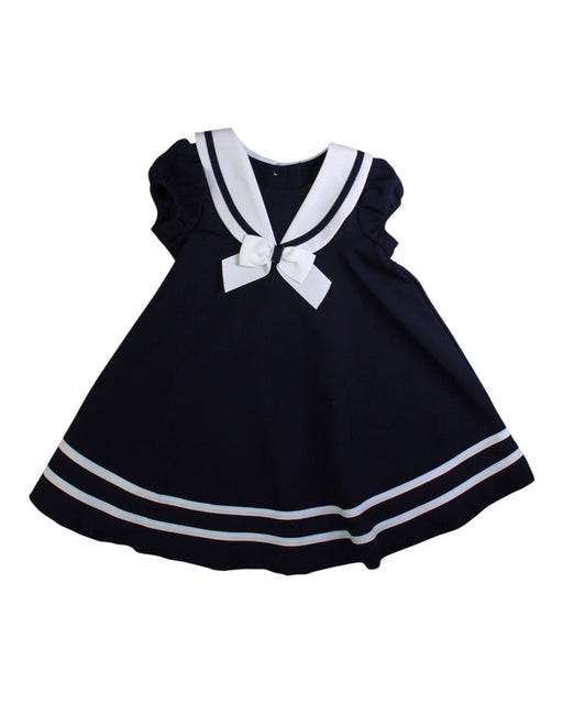 A Navy Sleeveless Dresses from Bonnie Baby in size 18-24M for girl. (Front View)