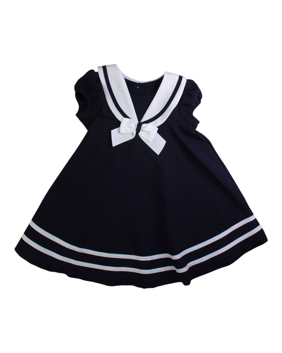 A Navy Sleeveless Dresses from Bonnie Baby in size 18-24M for girl. (Front View)