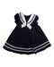 A Navy Sleeveless Dresses from Bonnie Baby in size 18-24M for girl. (Front View)