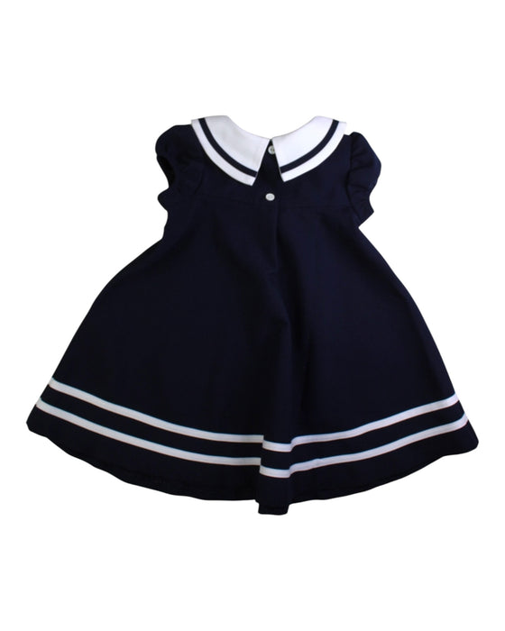 A Navy Sleeveless Dresses from Bonnie Baby in size 18-24M for girl. (Back View)