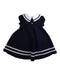 A Navy Sleeveless Dresses from Bonnie Baby in size 18-24M for girl. (Back View)