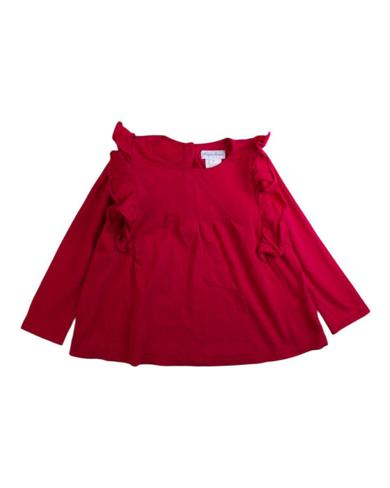A Red Long Sleeve Tops from Ralph Lauren in size 6-12M for girl. (Front View)
