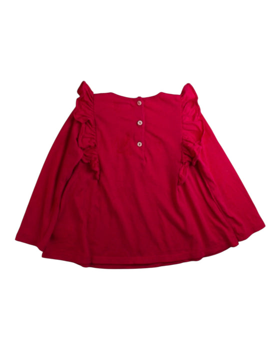 A Red Long Sleeve Tops from Ralph Lauren in size 6-12M for girl. (Back View)