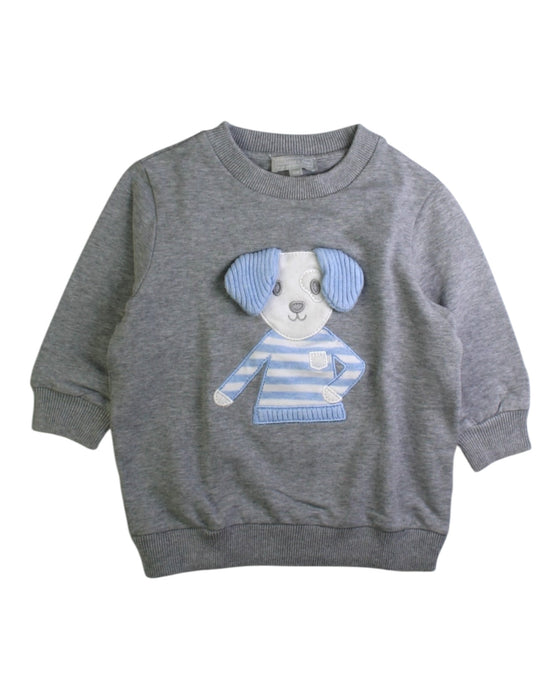 A Grey Crewneck Sweatshirts from Nicholas & Bears in size 12-18M for boy. (Front View)