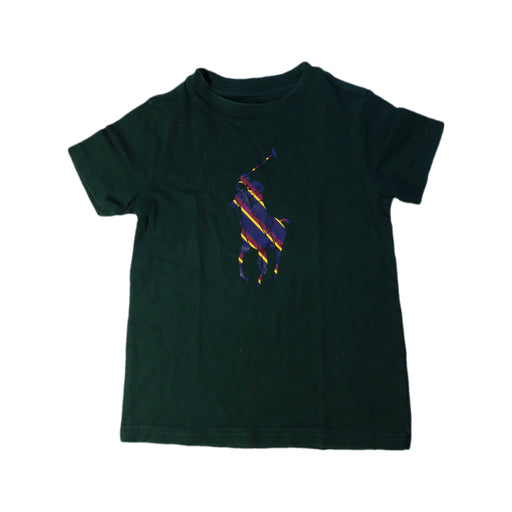 A Green Short Sleeve T Shirts from Polo Ralph Lauren in size 4T for boy. (Front View)