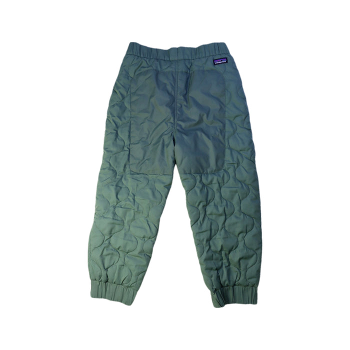 A Green Puffer/Quilted Jackets from Patagonia in size 4T for boy. (Back View)