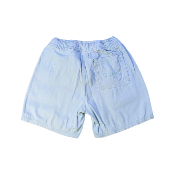 A Blue Shorts from Seed in size 2T for boy. (Back View)