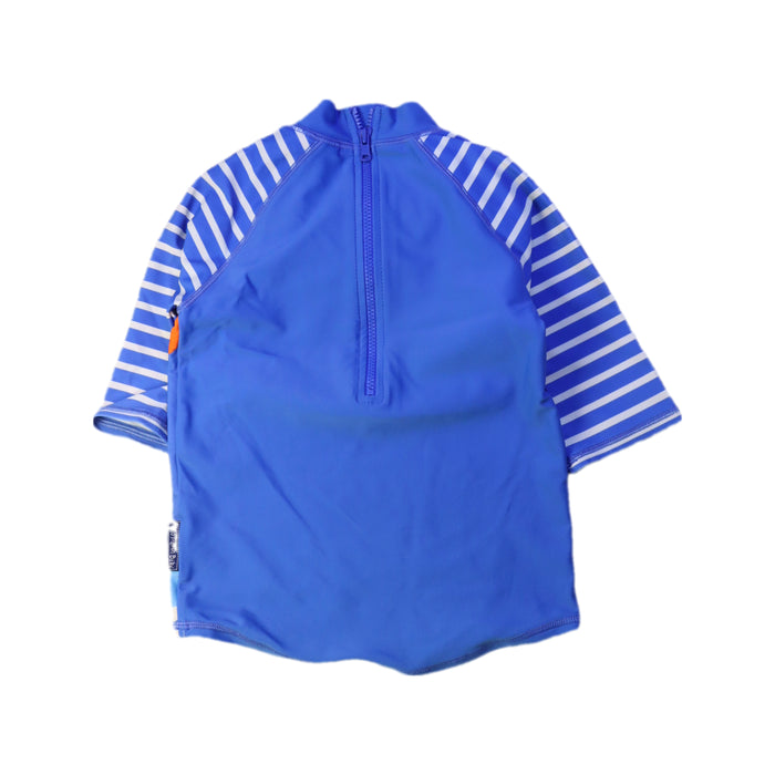 A Blue Rash Guards from Jojo Maman Bébé in size 12-18M for boy. (Back View)