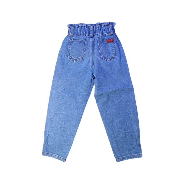 A Blue Jeans from Seed in size 4T for girl. (Back View)