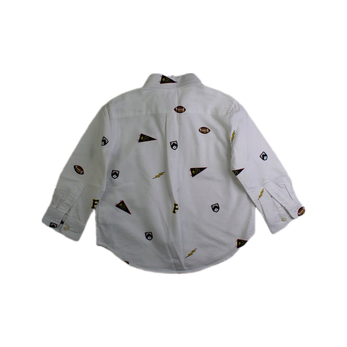 A White Long Sleeve Shirts from Ralph Lauren in size 12-18M for boy. (Back View)