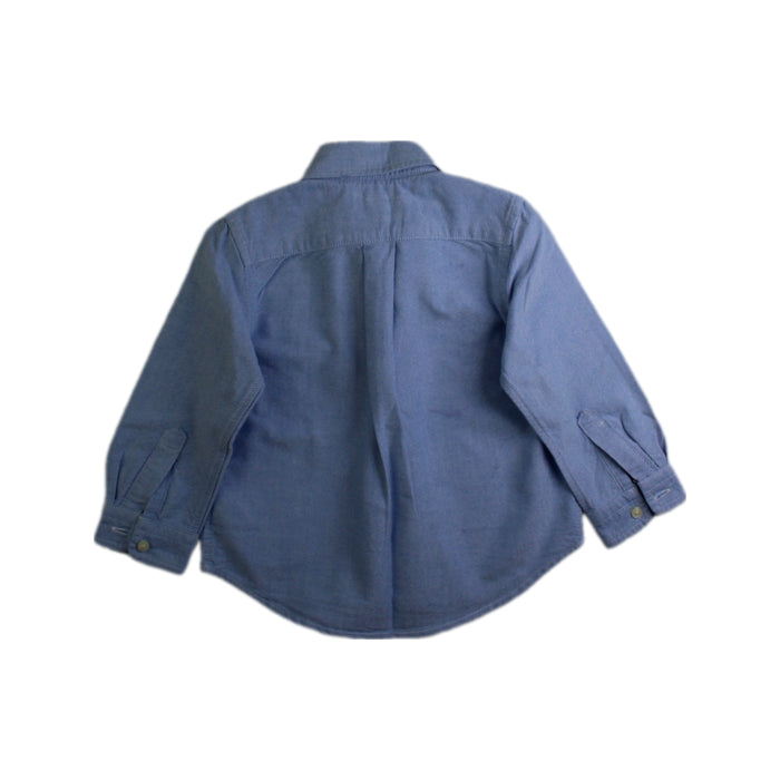 A Blue Long Sleeve Shirts from Ralph Lauren in size 12-18M for boy. (Back View)
