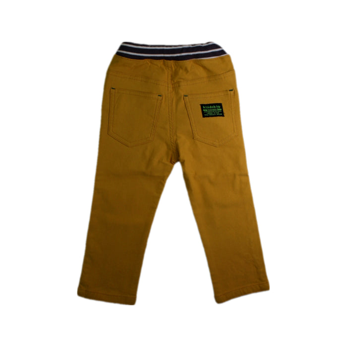 A Yellow Casual Pants from Kladskap in size 18-24M for boy. (Back View)
