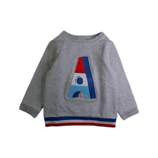 A Grey Crewneck Sweatshirts from Jacadi in size 4T for boy. (Front View)