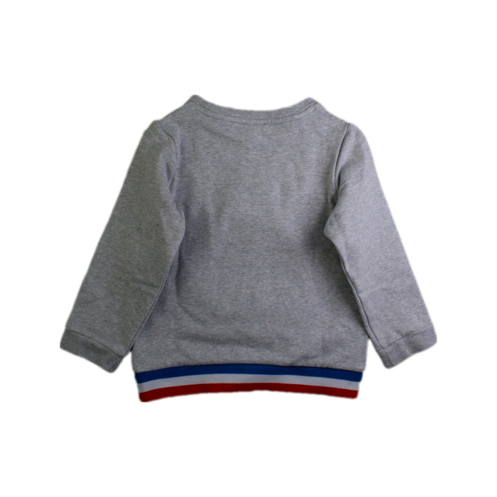 A Grey Crewneck Sweatshirts from Jacadi in size 4T for boy. (Back View)