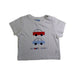 A White Short Sleeve T Shirts from Jacadi in size 6-12M for boy. (Front View)