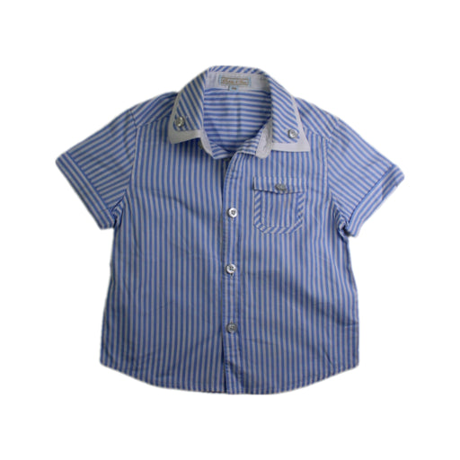 A Blue Short Sleeve Shirts from Nicholas & Bears in size 12-18M for boy. (Front View)
