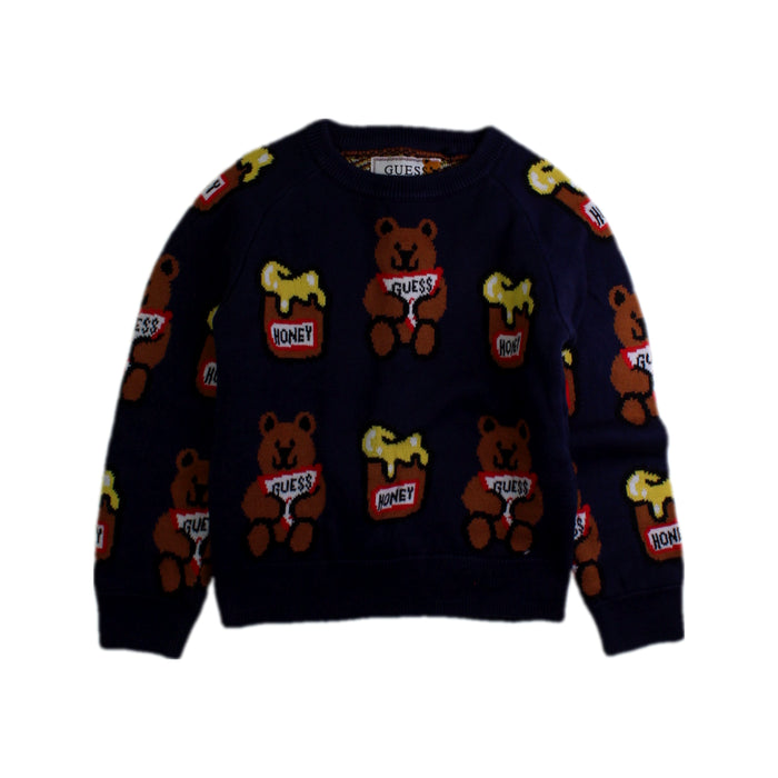 A Navy Crewneck Sweatshirts from Guess in size 3T for neutral. (Front View)